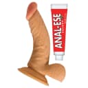 All American Whopper 6.5 Inch Curved Dong With Anal-Ese Lube thumbnail 1