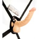 All American Whopper 8 Inch Vibrating Dong With Harness thumbnail 2