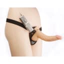 All American Whopper 8 Inch Vibrating Dong With Harness thumbnail 3