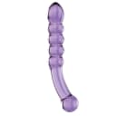 Glas Purple Rain Ribbed Glass Dildo thumbnail 1