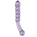 Glas Purple Rain Ribbed Glass Dildo thumbnail 2