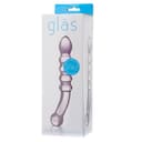 Glas Purple Rain Ribbed Glass Dildo thumbnail 3