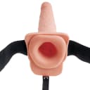 9 Inch Hollow Squirting Strap-On With Balls thumbnail 2