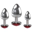 Adam & Eve Three Hearts Gem Anal Plug Set thumbnail 4