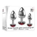 Adam & Eve Three Hearts Gem Anal Plug Set thumbnail 8