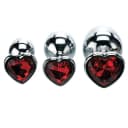 Adam & Eve Three Hearts Gem Anal Plug Set thumbnail 7