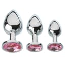 Adam & Eve Pink Gem Anal Plug Set thumbnail 1
