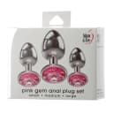 Adam & Eve Pink Gem Anal Plug Set thumbnail 4