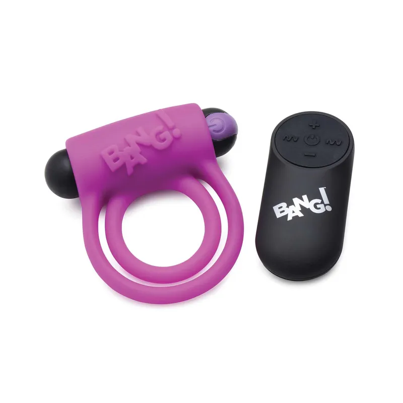 BANG! 28X Silicone Cock Ring & Bullet
