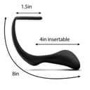 Anal Adventures Platinum Cock Ring Plug thumbnail 4
