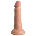 KingCock Elite 6 Inch Vibrating Dual Density Silicone Dildo thumbnail 1