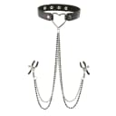 Sex & Mischief Amor Collar With Nipple Clamps thumbnail 1