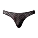 Sheer Diamond Pattern Thong thumbnail 7
