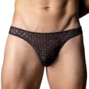 Sheer Diamond Pattern Thong thumbnail 1