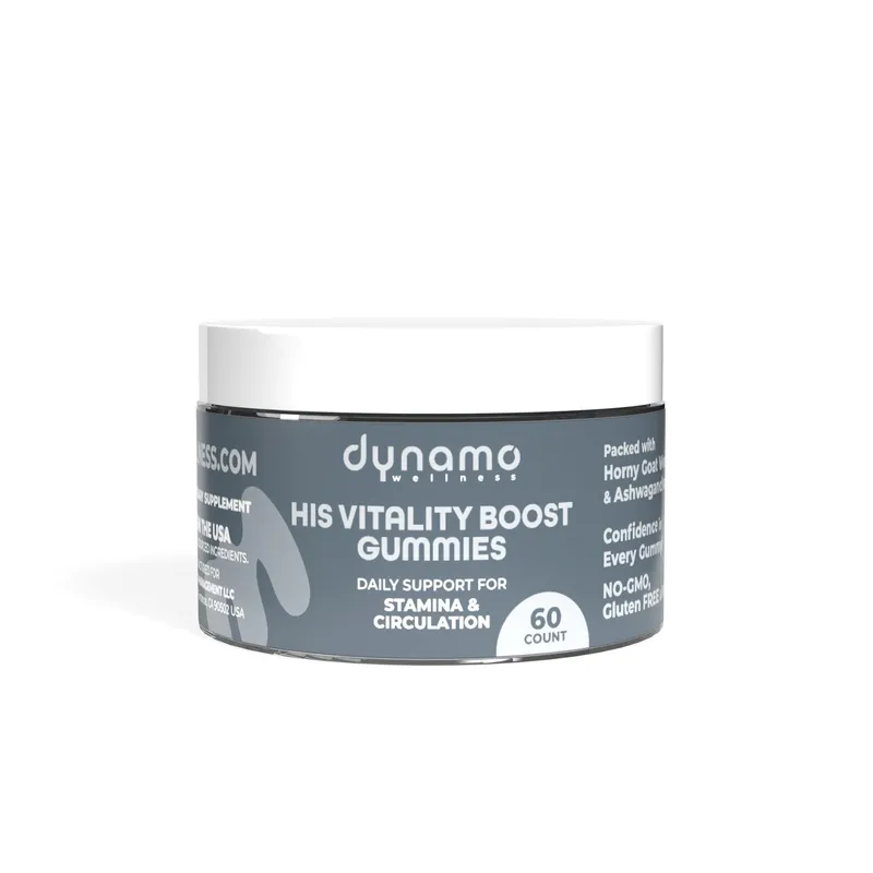 Dynamo Wellness His Vitality Boost Gummies 60 Count