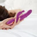Adam & Eve Rose Gold Come-Hither G-Spot Dual Stimulating Rabbit thumbnail 5