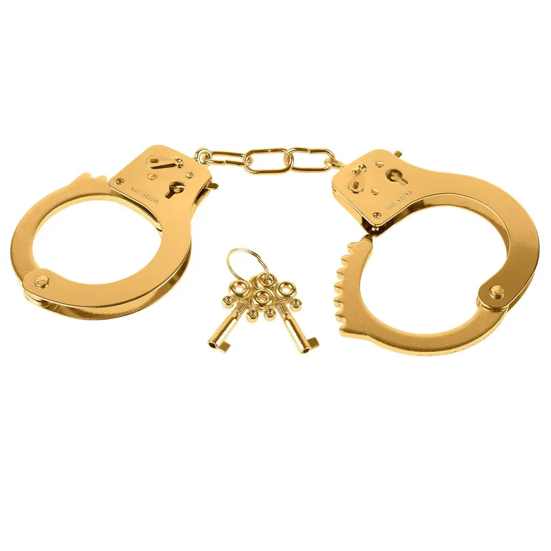 FETISH FANTASY GOLD METAL CUFFS view 1