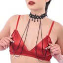 Lace Collar With Nipple Ties thumbnail 1