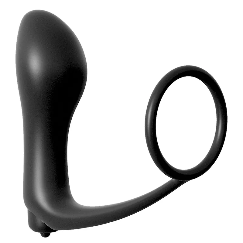 Vibrating A\*\*-Gasm Penis Ring Plug