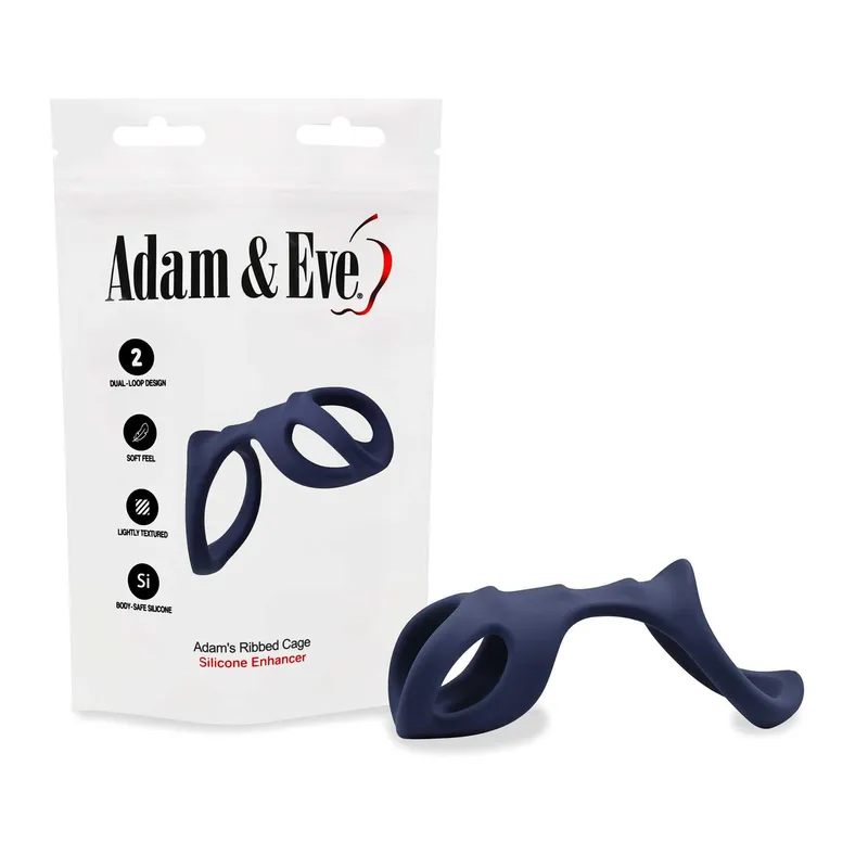 Adam's Ribbed Cage Silicone Enhancer