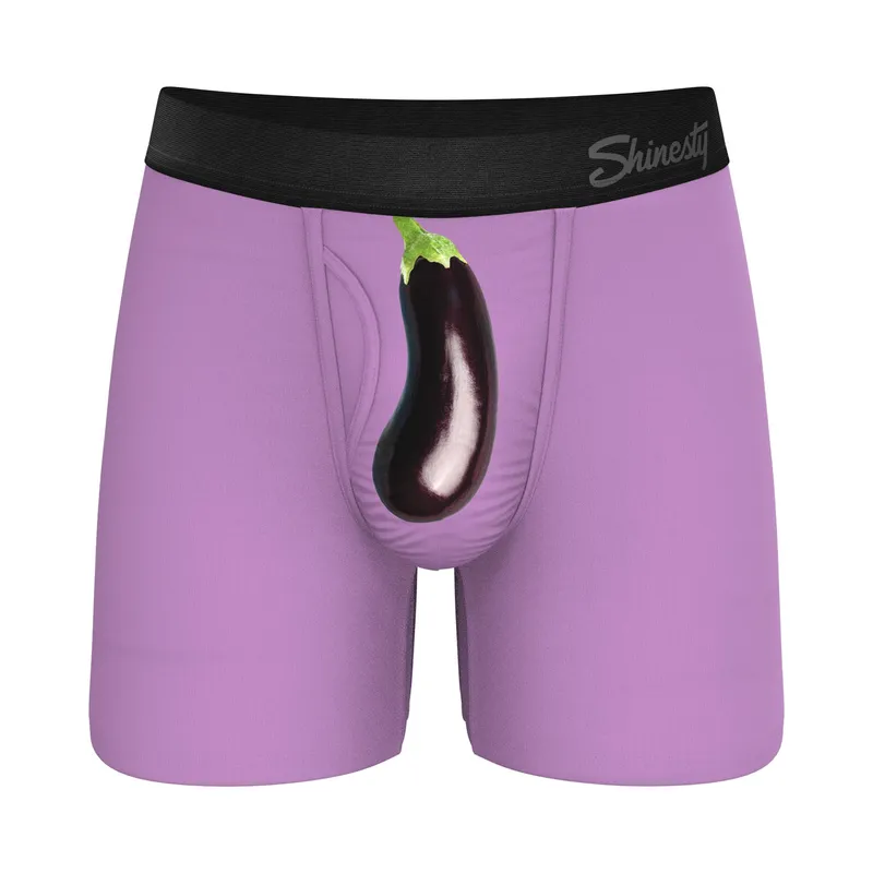 The Double Entendre Eggplant Ball Hammock Boxer