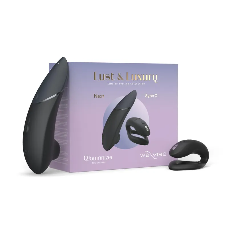 Womanizer + We-Vibe Lust \& Lux Collection - Product and Box