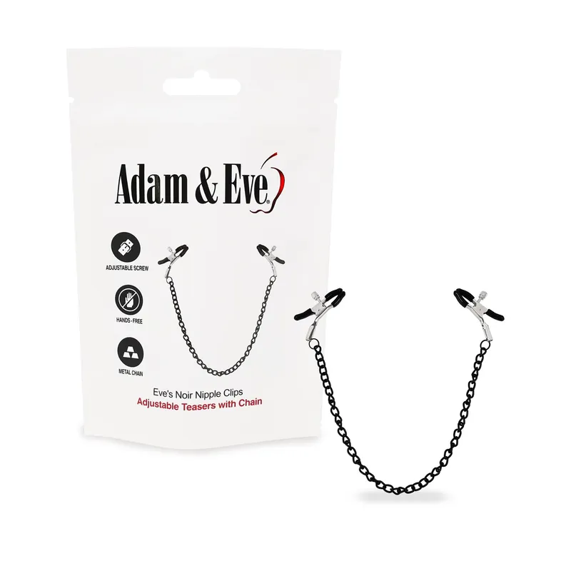 Eve's Noir Sensual Nipple Clips by Adam & Eve
