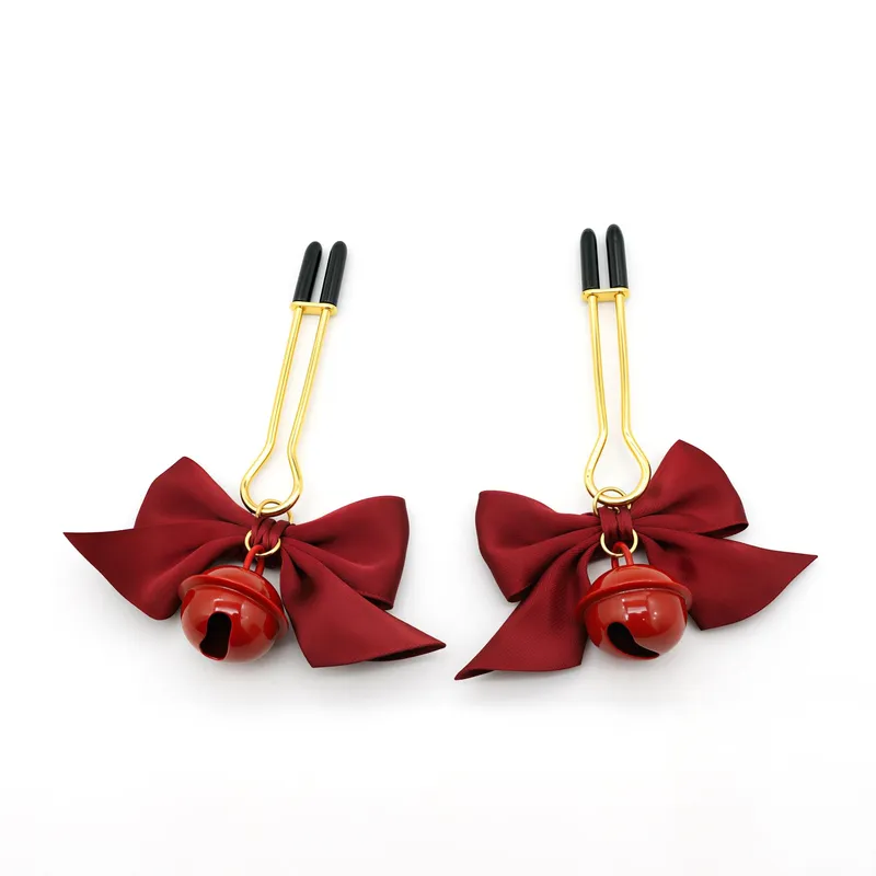 Bells And Bows Nipple Clips