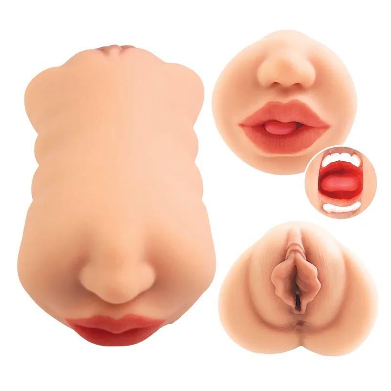 ALWAYS HORNY MASTURBATOR DOUBLE SIDED STROKER three orifice views