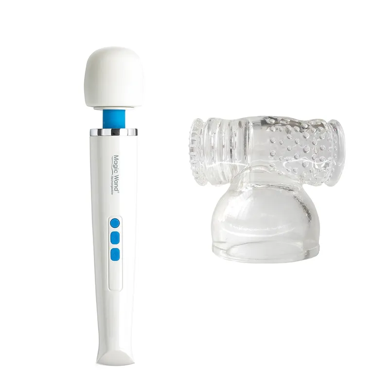 Magic Wand Rechargeable With Stroker Attachment