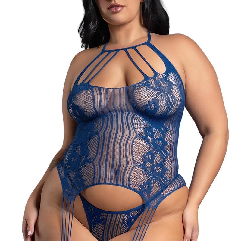 All Yours Bodystocking \& G-string cropped queen front