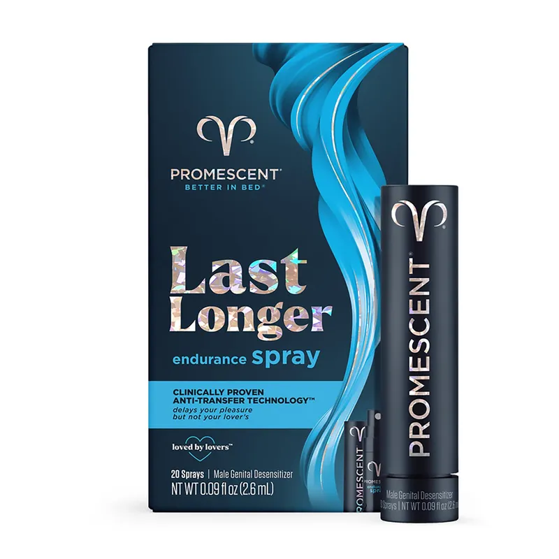 Promescent Last Longer Delay spray box \& bottle